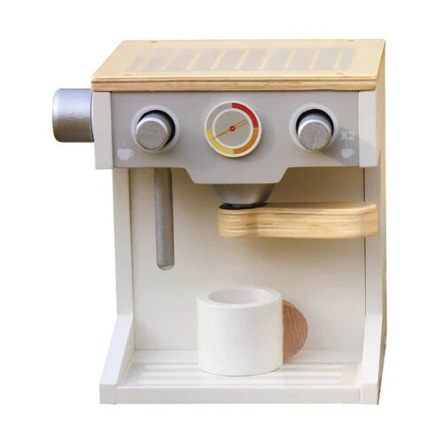 Kinder_Home dečija drvena espreso mašina za kafu sa šoljicom belo-siva ( V10D134 ) Cene