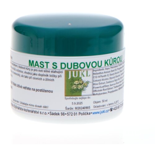JUKL Mazilo z hrastovo skorjo 50 ml Slike