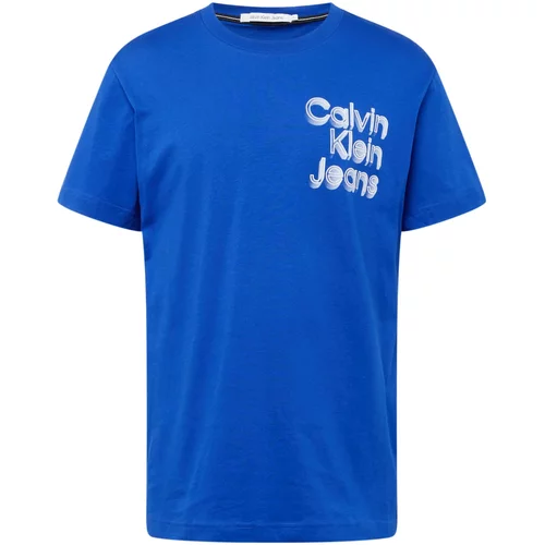 Calvin Klein Jeans Majica modra / bela
