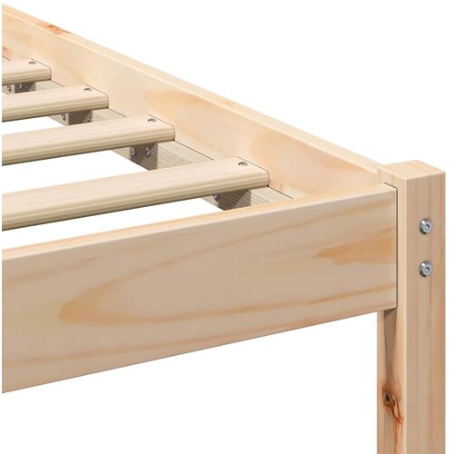  Krevetna konstrukcija Smeđa 80 x 220 cm Čvrsto borovo drvo Slike