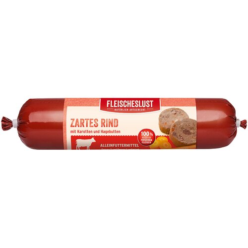 Fleischeslust brez žit 6 x 800 g - Govedina s korenjem in &amp;scaron;ipkom Slike