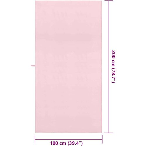VidaXL Sportski Ručnici 2 pcs Ružičasta 200 x 100 cm Slike