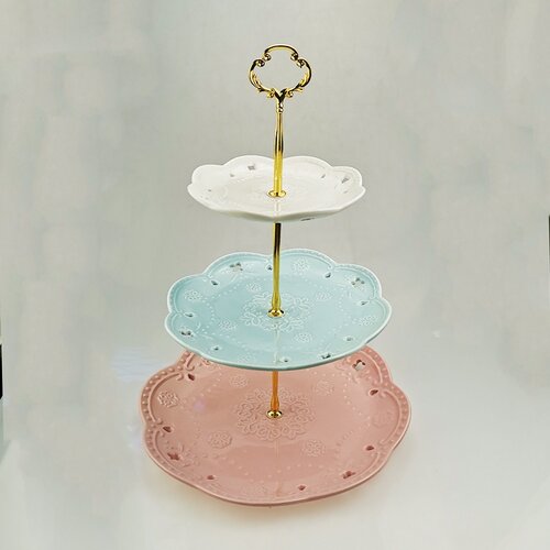  Etazer keramicki- u boji 240116 Cene