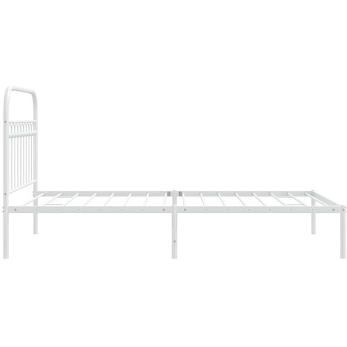  okvir za krevet s uzglavljem bijeli 107x203 cm Slike