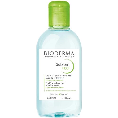 Bioderma Micelarni rastvor za me&amp;scaron;ovitu i masnu kožu SEBIUM H20, 250ml Slike