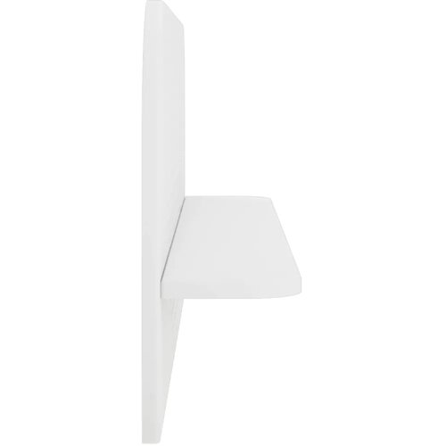  Zidna polica 2 kom. Bijela 102 x 13.5 x 37.5 cm Prerađeno drvo - Bijela 102 cm Slike