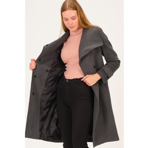 Dewberry Z6645 LADIES COAT-ANTHRACITE Slike