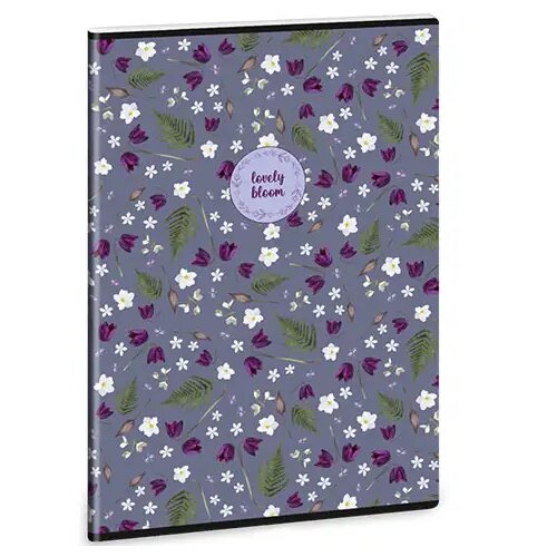 Ars Una Zvezek A4 s točkovno mrežo : Lovely Bloom Bluebells, z dodatnimi sponkami Cene