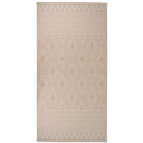 vidaXL Vanjski tepih ravnog tkanja 100 x 200 cm smeđe pruge Cijene