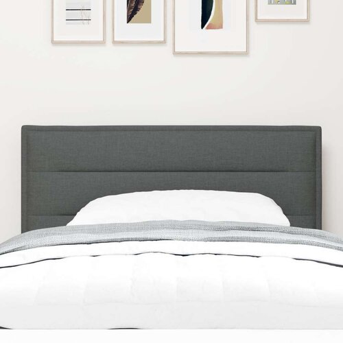 VidaXL naslon za glavu tamno sivi drveni okvir 90 x 7 x 78 cm Slike