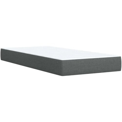  Boxspring krevet s madracem Tamnosiva Jjedan Tkanina - Tamnosiva jedna veličina Dizajn linija Slike
