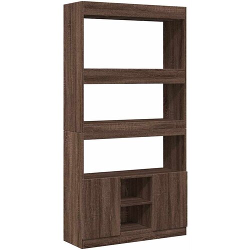 Maison Chic Visoka omara - Komoda - Predalnik rjavi hrast 92x33x180 cm inženirski les, (21720591) Cene