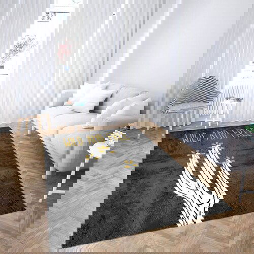 Conceptum Hypnose tepih CG_55, pravougaoni, 100x180 cm, crno-beli Cene