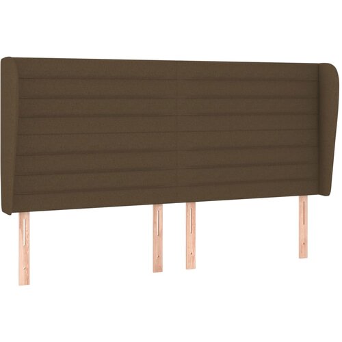 Maison Chic vzglavna omarica - nočna omarica - posteljna omarica z u&amp;scaron;esi temno rjavo 203x23x118/128 cm blago, (21712733) Slike