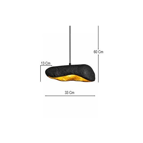 Opviq BK304 crno-zlatni luster Slike