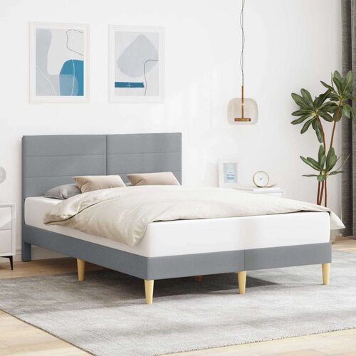 Okvir za krevet Svjetlosiva 120 x 200 cm Tkanina - Svjetlosiva 120 x 200 cm Cijene