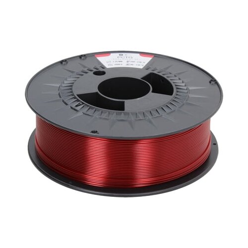 3DJAKE PCTG prozirno-crveni - 2,85 mm / 1000 g Slike