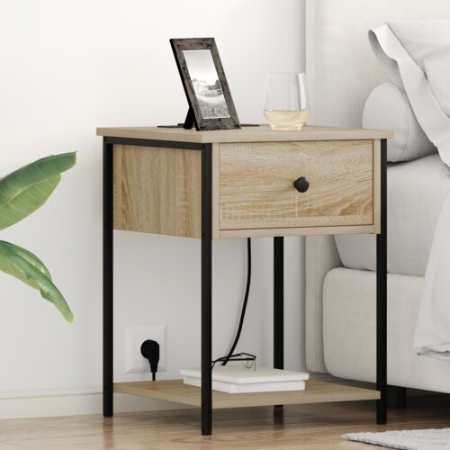vidaXL Noćni ormar sonoma hrast 42 x 41 x 56 cm Konstruirano drvo Cene