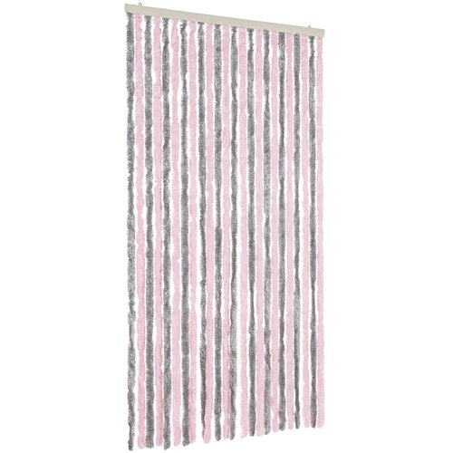  Zastor protiv muha srebrnosivi i ružičasti 100 x 230 cm &amp;scaron;enil Slike