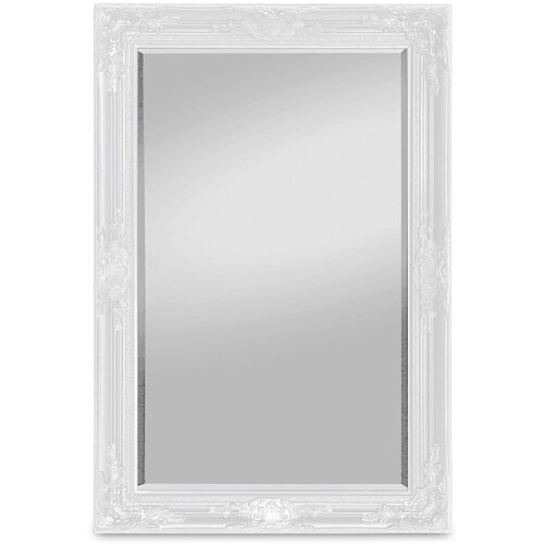 Casa Chic Manchester Zidno ogledalo s masivnim drvenim okvirom, pravokutno 90 x 60 cm Slike