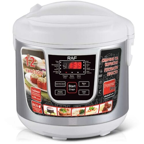 RAF R.166W MULTICOOKER BELA/INOX 900W 6L Cene
