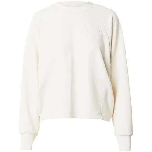 BOSS Black Sweater majica 'Emaes1' bijela