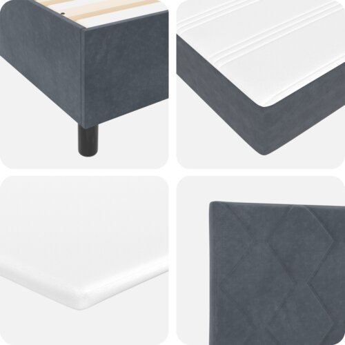 Box Spring Krevet s Madracem Tamnosivi 180x200 cm Bar&amp;scaron;un Slike