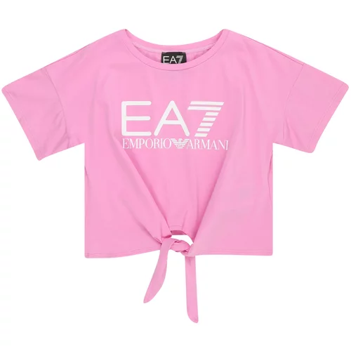 Ea7 Emporio Armani Majica svetlo roza / off-bela