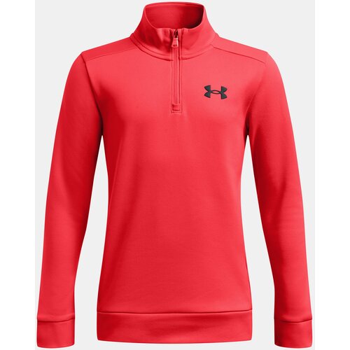Under Armour Boys' sweatshirt UA Armour Fleece 1/4 Zip-RED - Boys Cene