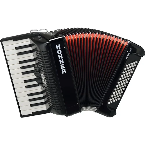 Hohner Bravo II 60 Črna Klavirska harmonika