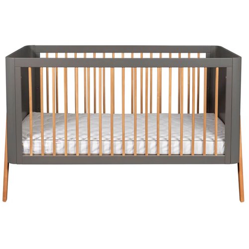 Troll nursery® otroška posteljica 2v1 torsten™ 70x140 seal grey/teak Cene