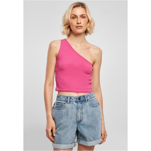UC Curvy Women&amp;#039;s cropped asymmetrical top light purple Slike