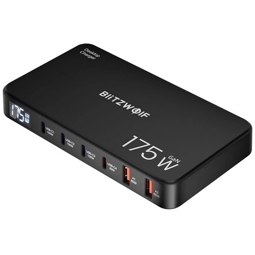 BlitzWolf 6-V-1 POLNILNA POSTAJA BW-S30 4XUSB-C 2XUSB ZA PRENOSNIK IN TELEFON, (5000347929) Slike