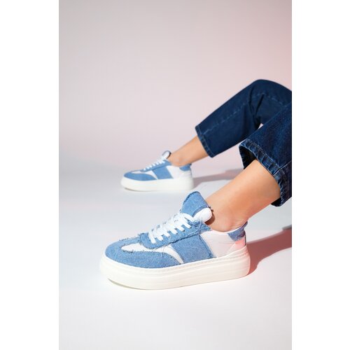 LuviShoes jose blue denim women's sports sneaker Slike