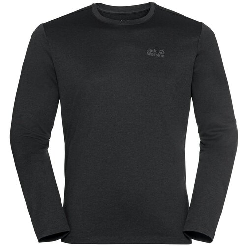 Jack Wolfskin sky thermal ls t m, muška majica dug rukav za planinarenje, crna 1808681 Cene