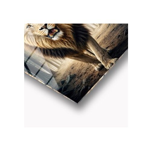 WALLXPERT dekorativna slika od kaljenog stakla roar 30 x 43 Slike