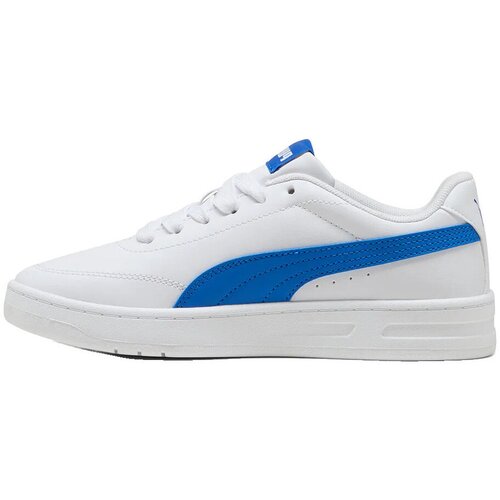 Puma Nizke superge Baskets Court Classic Clean en cuir synth&amp;eacute;tique Bela Slike
