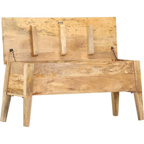 VidaXL Kutija za pohranu 99 x 35 x 48 cm od masivnog drva manga Slike