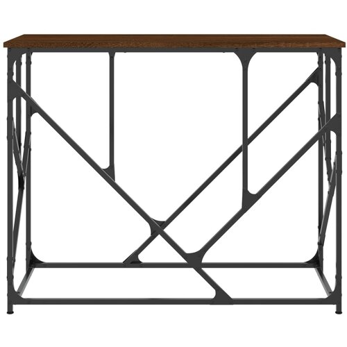  Konzolni stol boja smeđeg hrasta 100x40x80 cm konstruirano drvo Slike