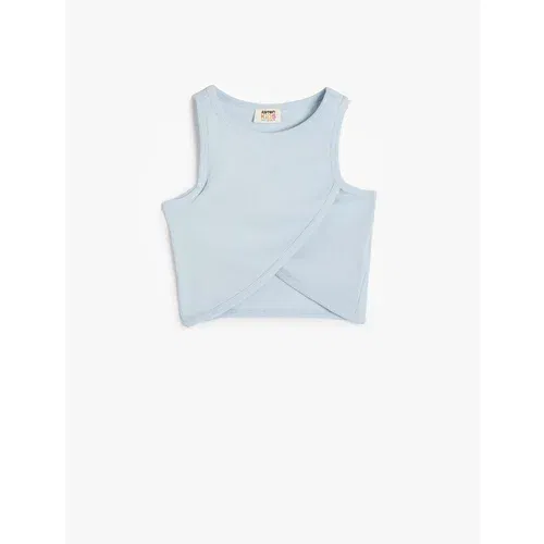 Koton Basic Undershirt Asymmetric Cut Round Neck