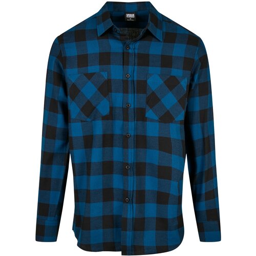 Urban Classics Plus Size Plaid Flannel Shirt Blue/Black Cijene