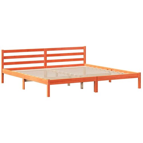 VidaXL Okvir kreveta bez madraca vo&amp;scaron;tano smeđi 200x200 cm od borovine Slike
