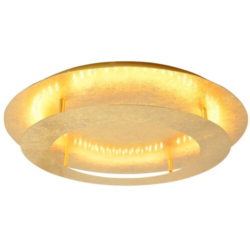 Candellux Lighting led stropna svetilka v zlati barvi s kovinskim senčilom 40x40 cm merle Cene