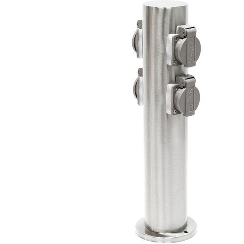 Wiltec inox stebriček in električni razdelilec 4 vtičnice 230V IP44 400mm 62441 Cene
