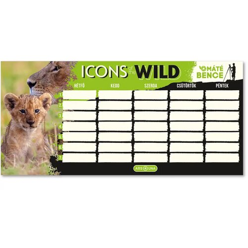 Ars Una M&aacute;t&eacute; Bence Icons of the Wild-Lions enolistni, dvostranski urnik Cene