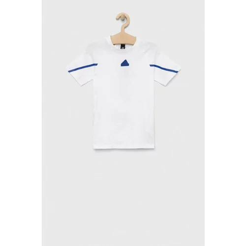 Adidas Dječja pamučna majica kratkih rukava B D4GMDY boja: bijela, s tiskom