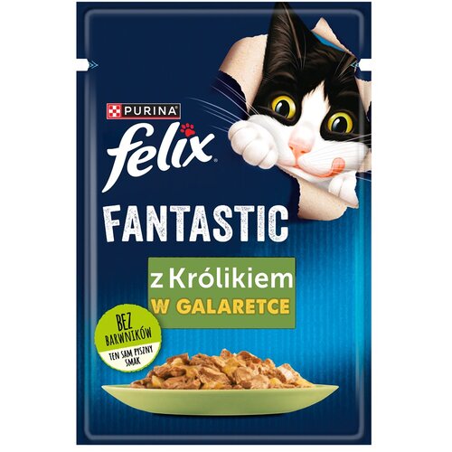 Nestle PURINA Felix Fantastic: kunec - mokra hrana za mačke - 85 g, (21385783) Cene