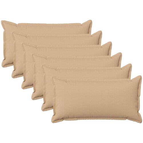  Presvlaka za jastuk 6 pcs HOUTEN Krem 40 x 80 cm Umjetni lan Cijene
