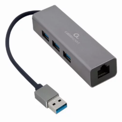 Gembird Adapter USB-A na LAN + USB 3.1, (20442104)