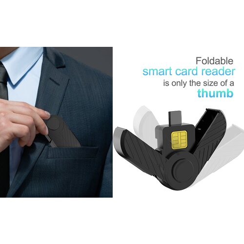 Kettz tip C USB čitač ID smart CR-K1030B ( 70-004 ) Slike